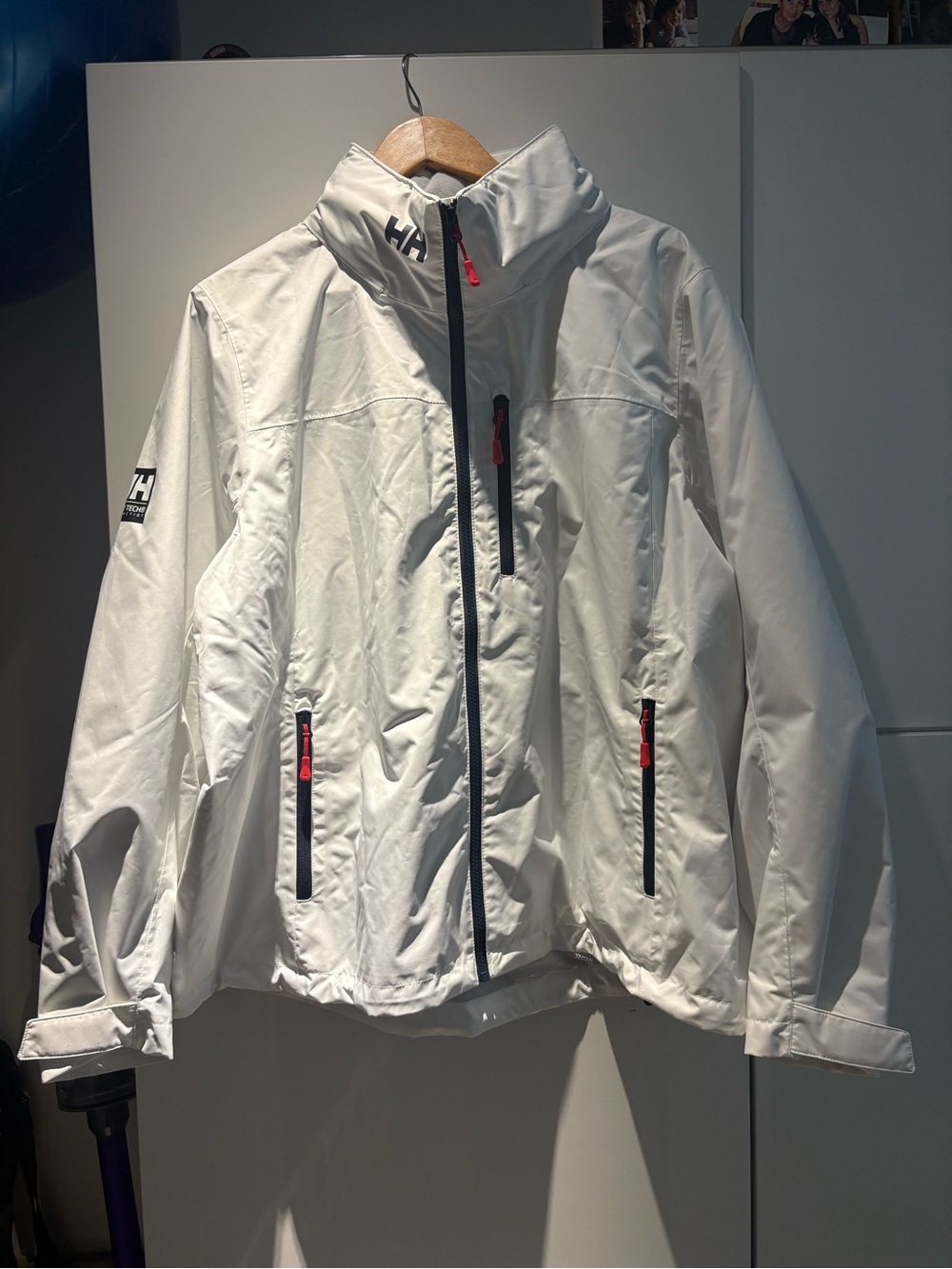 Helly-Hansen Women’s Crew Hooded Sailing Jacket 2.0, 001 White - 3X-Large
